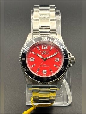 Invicta Specialty Rowan Men’s Watch Red Dial and Black Bezel - 49350